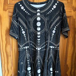 BlackMilk Moon Phases Evil Tee Dress